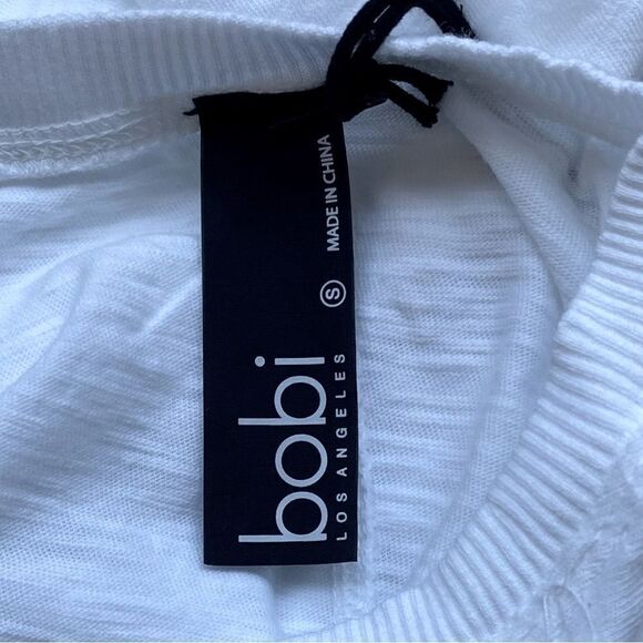 Bobi White Square Hem Tee. Size Large. New with Tag (NWT)! - Picture 7 of 11